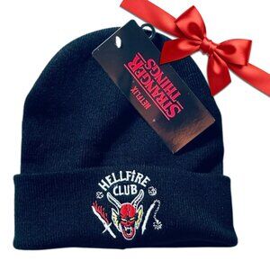 🔥 NWT Stranger Things Hellfire Club Beanie – Unisex